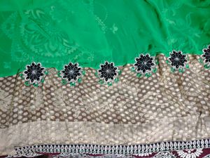 Elegant Green Saree