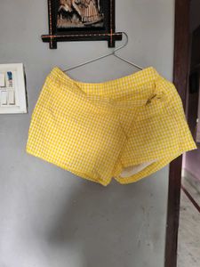 Yellow Gingham Skort💛✨
