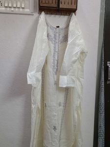 Off-white Colour Dress With Dupatta