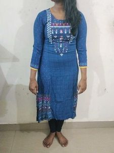 Blue Printed Kurti