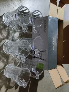 Delisoga Glass Mugs - Set of 6