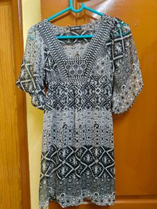 Patterned Mini Dress