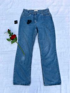 solid light blue jean