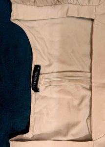 myntra corset type top square neck with back zip