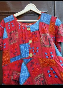 Printed Anarkali Kurti