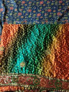 Beautiful Multicolour Printing Saree