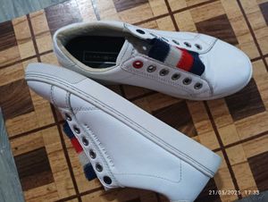 Tommy Hilfiger White Slip-On Sneakers