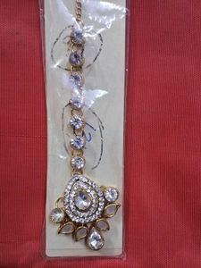 Crystal Teardrop Maangtika