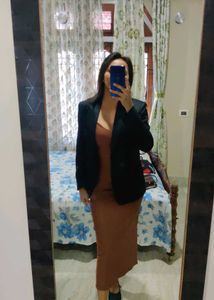 Caramel Bodycon Dress
