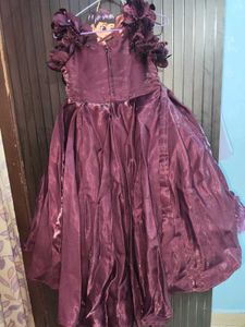 Girls Heavy Partywear Gown