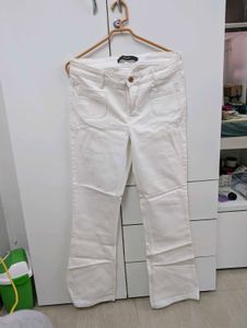 Vero Moda White Bootcut Jeans