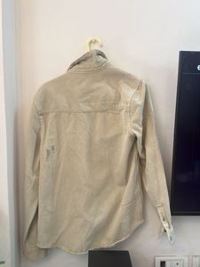 Zara Distressed Denim Shirt