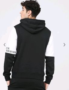 Highlander Men Black Printed Hoodie Sweatshirt