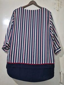 Striped Tunic Top - Elxsi