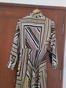 Striped Midi Shirt Dress