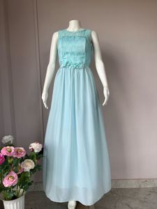 Premium Chiffon Blue Gown
