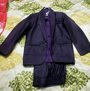 Dark Violet(Baigani Colour) Blazer Set.