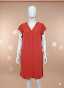 Chic Red Shift Dress