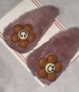 Cute Flower Hair Clips - set of 3