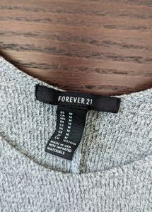Super Soft Grey Knit Short Top