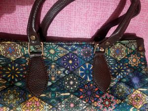 SABYASACHI PU Leather Tote Bag