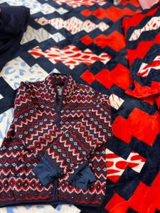 Girls Printed Fleece Jacket