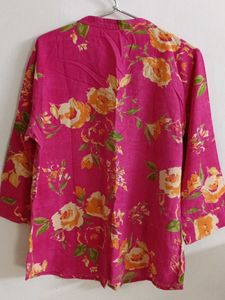 Floral Print Shirt Top