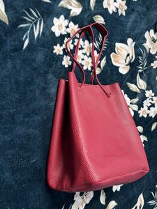 Red Tote Bag.