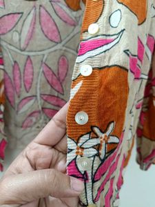 Floral Print Cardigan