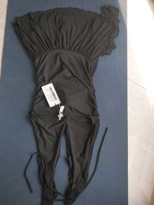 NEWME brand new party black mini ruffle dress