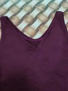 Burgundy Crop Top