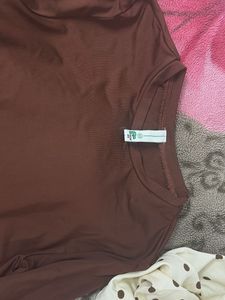 Brown Long Sleeve Top