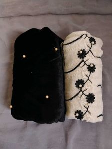 Black & Beige Dupatta – Stylish Ethnic Wear