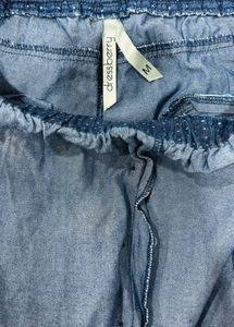 Polka Dot Denim Pants