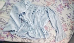 Off-Shoulder Peplum Top