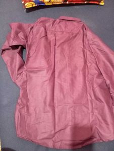 wine colour casual shirt size 44-46 (new)