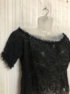 Vezzo Black Lace Top
