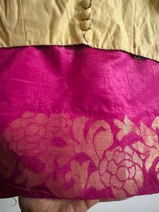 Gold Blouse with Embroidery Detail