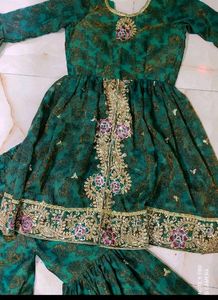 😍🦚New Elegant Rama Green Dress Set 🦚😍