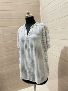 H&M Striped Line Soft Tunic Top