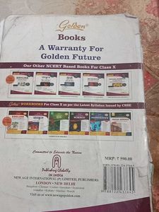 Golden Mathematics Class X and science sample pape