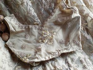 Lahenga Choli With Dupatta And Latkan Attached
