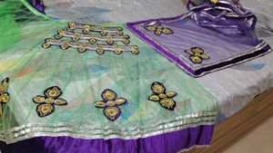 Beautiful Heavy Lahenga Sari With Blouse