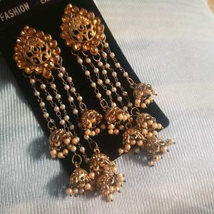 Luxor Gold Plated Jhumki Earrings