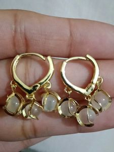 Elegant Gold Earrings (2 piece)