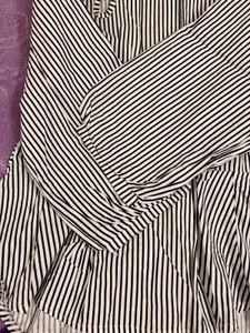 Striped Bow Blouse Top