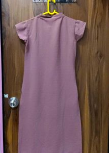 Dusty Rose Button-Down Tunic