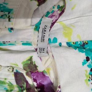 Beautiful Zara Branded Dress 🤍💚🧡