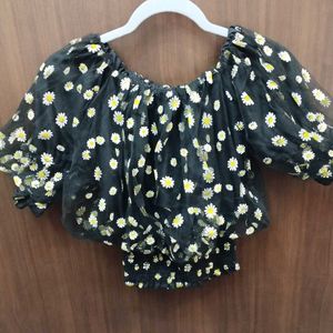Daisy Print Top
