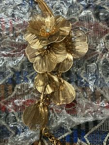 Gold Floral Statement Necklace